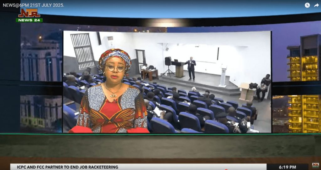 NTA news anchor begins report on GS-F Leadership and Management Training in Nigeria