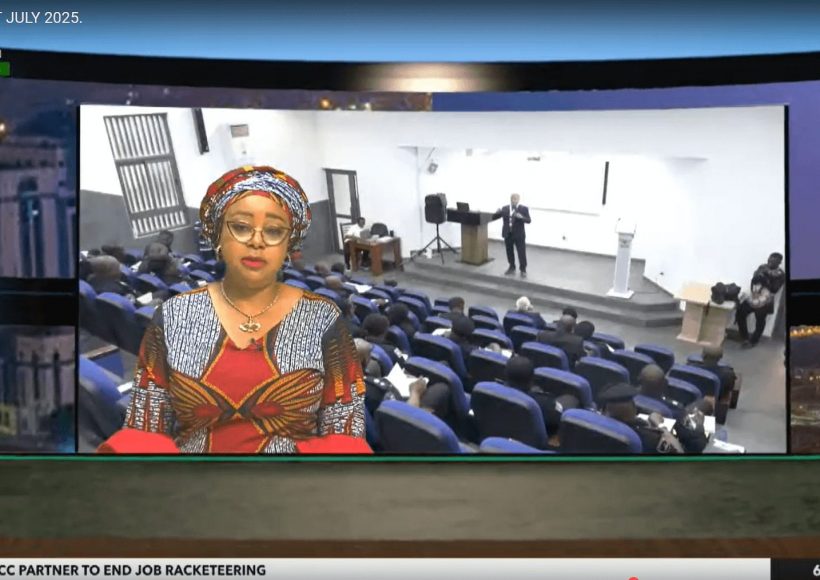 NTA news anchor begins report on GS-F Leadership and Management Training in Nigeria
