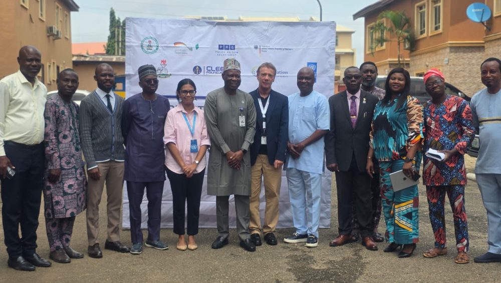 group photo of the participants at the press conference