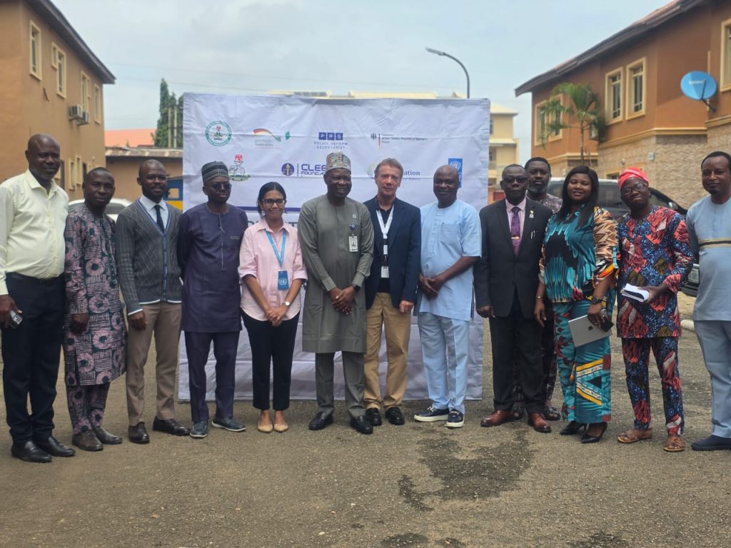 group photo of the participants at the press conference