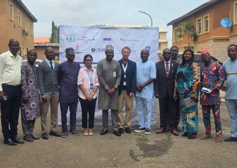group photo of the participants at the press conference