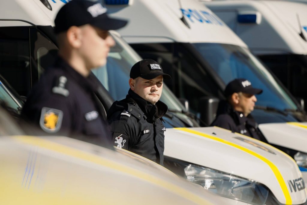 Moldovan Police Officers and Vehicles