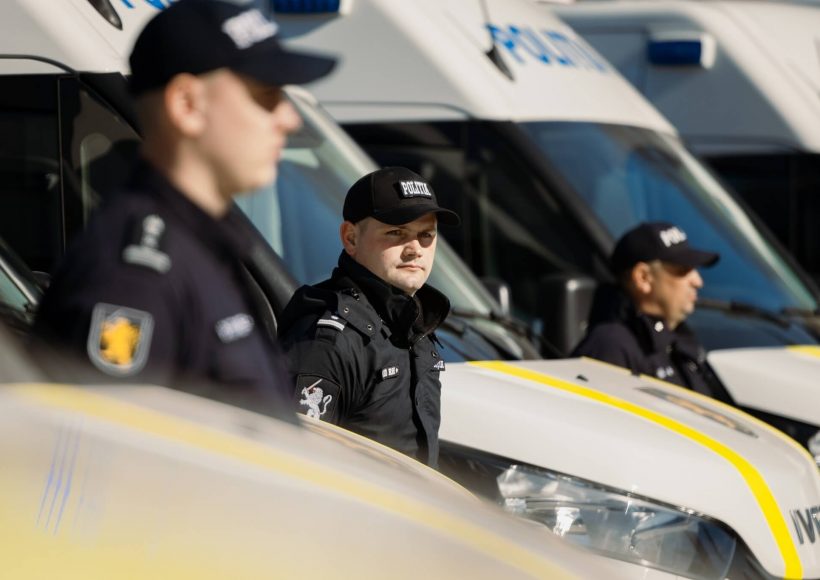 Moldovan Police Officers and Vehicles